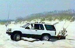 Explorer set for surf-fishing