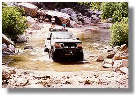 Taking the Explorer wading